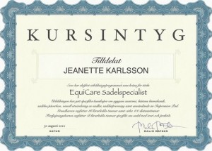 Stall Rustorp - Kursintyg Sadelspecialist